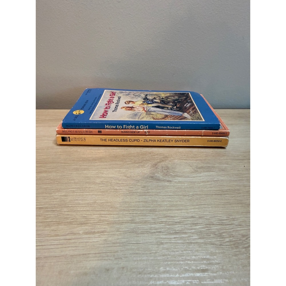 Vintage Dell Yearling Book Lot Headless Cupid Sunny-Side Up How to Fight a Girl